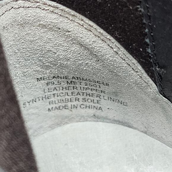 Abeo Melanie Metatarsal Short Boots Size 9.5 Black Oiled Leather Side Zip Bootie - Picture 7 of 9